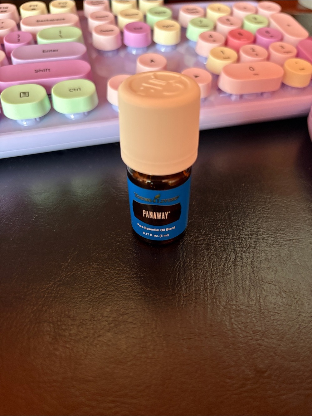 Young Living PanAway Bottle with Blue Label and Cream Cap